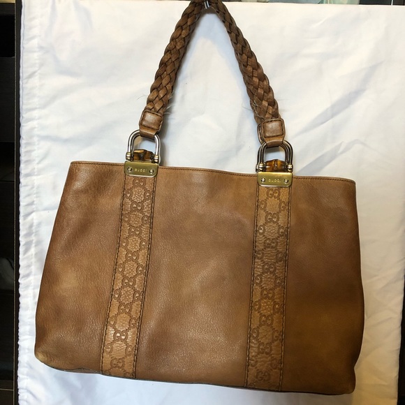 Gucci Libeccio Bamboo Bar Tote - Picture 2 of 8